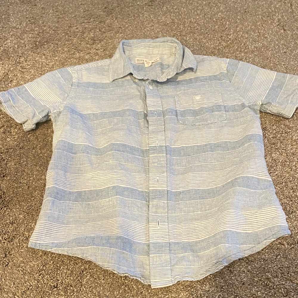 Classic Striped Button-Down Shirt for Kids